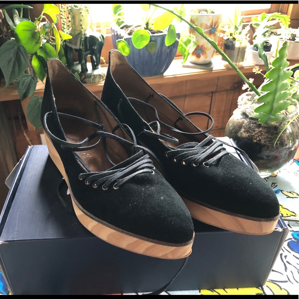 Free people laceup platforms.